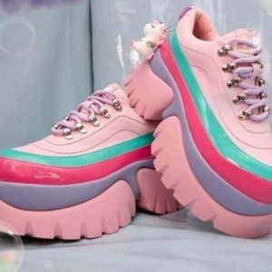 KOIGANG MY LITTLE UNICORN PINK PLATFORM TRAINERS Women's Size 10